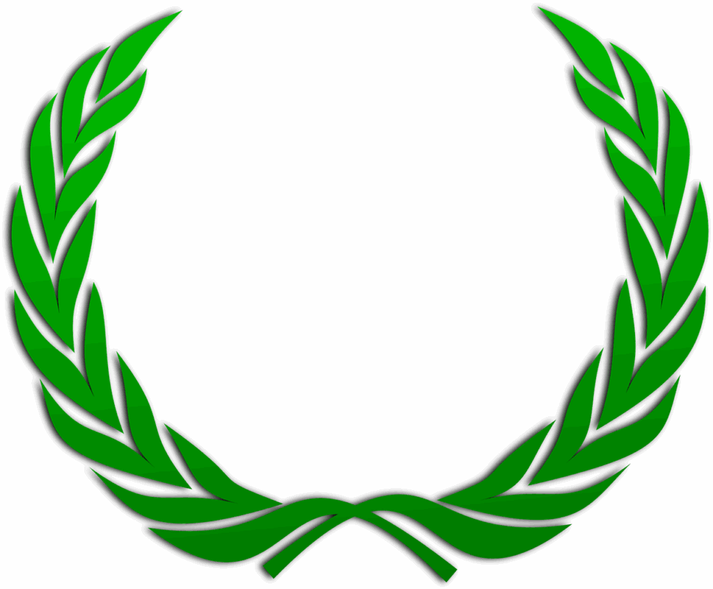 laurel wreath, wreath, accolade, winner, award, badge, nature, prize, leaves, symbol, icon, cut out