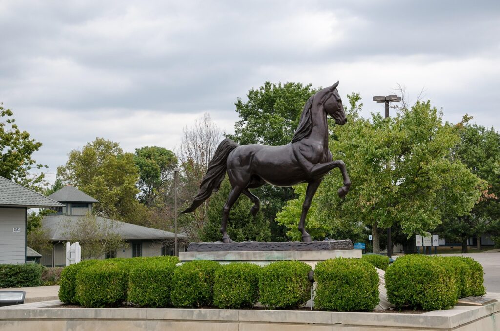 kentucky, usa, america, kentucky horse park, nature, lexington, sculpture, horse