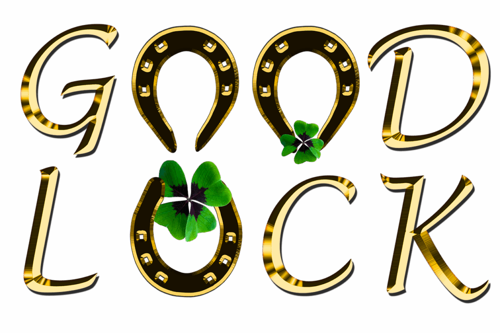 symbol, happiness, luck, good lock, four leaf clover, horseshoe, good luck, gold, golden, lucky charm, lucky clover, four-leaf clover, greeting, greeting card, symbol of good luck, luck, good luck, good luck, good luck, good luck, good luck