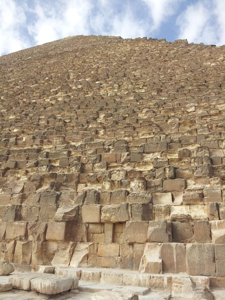 egypt, pyramids, giza, stone, desert, nature, ancient, brown desert