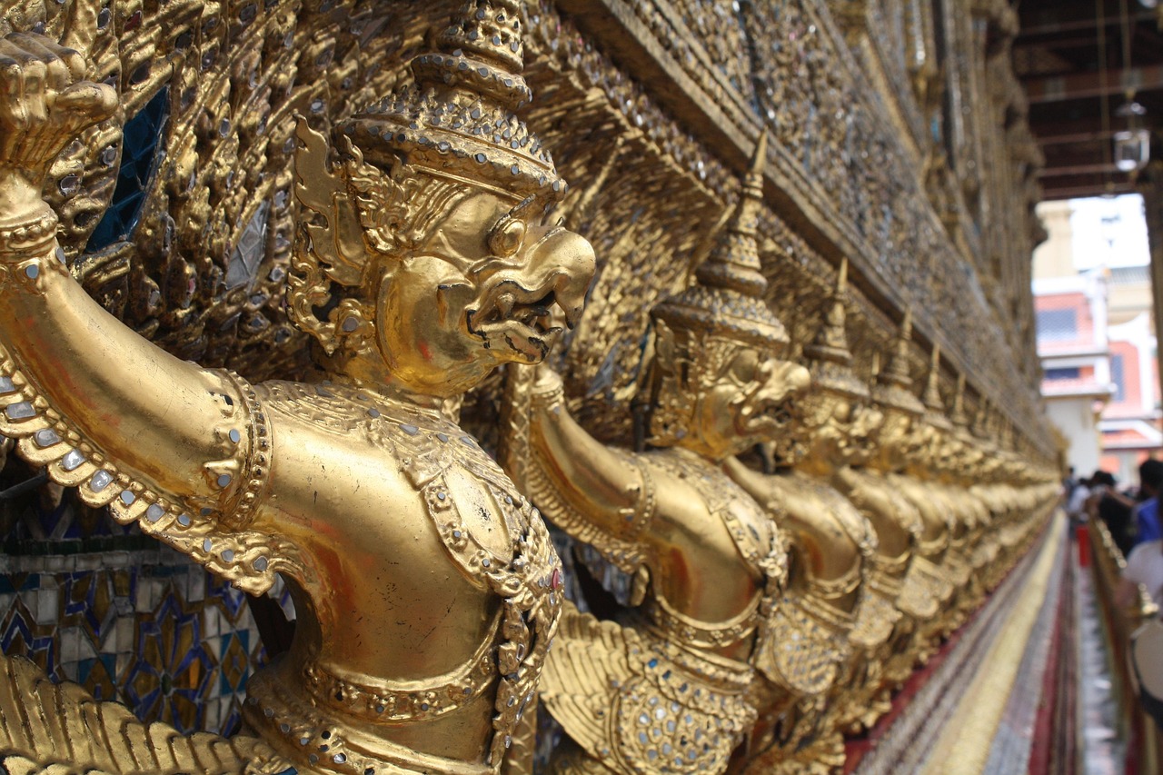 bangkok, big palace, thailand, garuda, garuda, garuda, garuda, garuda, garuda