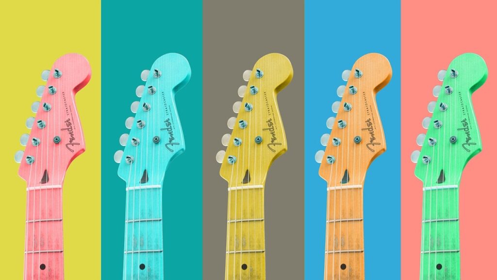 guitars, strings, musical instruments, colorful, music, rock, band, background, music background, musical background, music, music, music, music, music, music background, music background