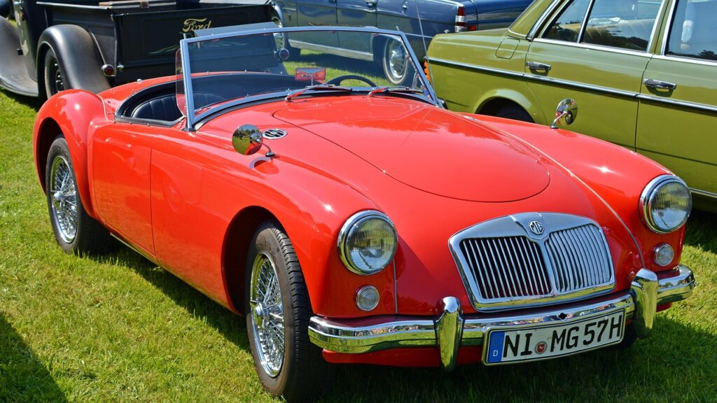 antique car, mg a, automobile, old, classic, car, old car, car wallpapers, rarity, historical