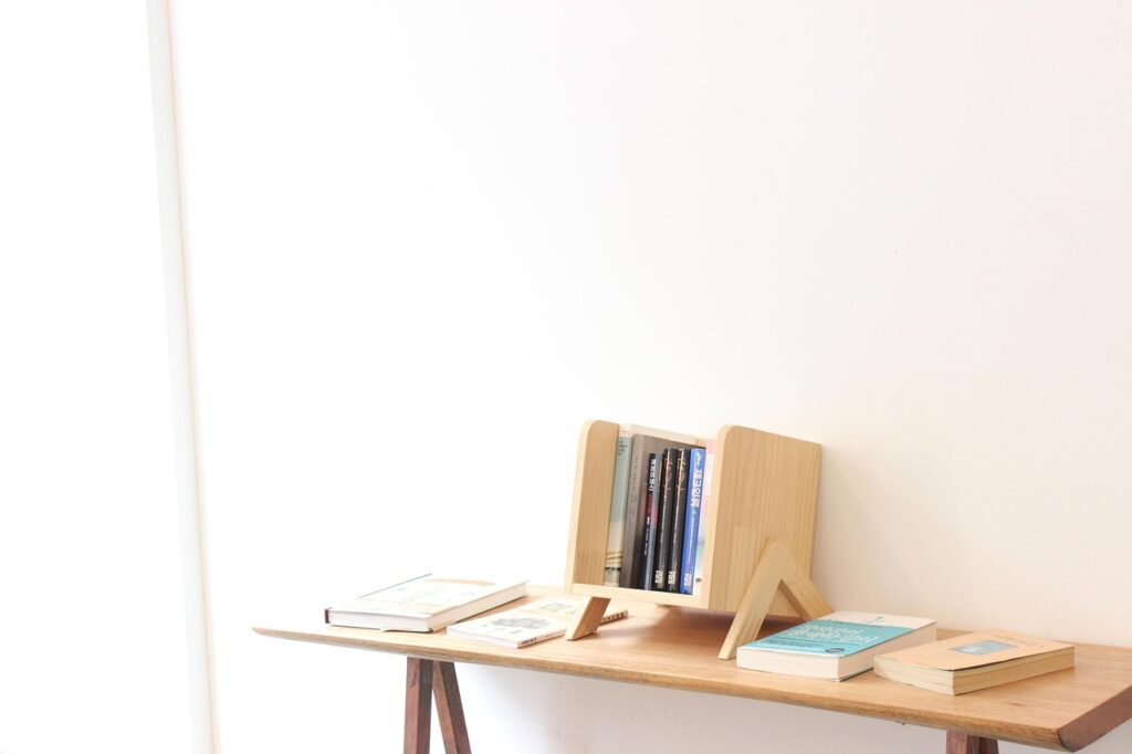 bookcase, sunshine, sea, morning, break, laid back, shelf, white, book, design, interior, nature, cafe, home