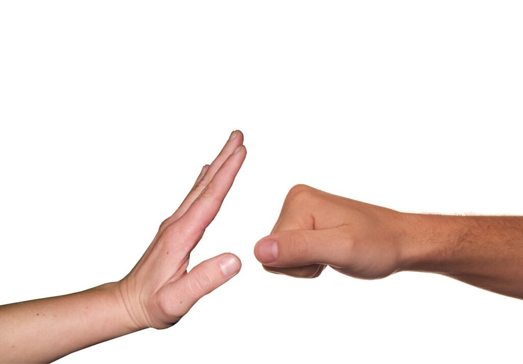 stop, fist, hand, beat, crime, aggression, fear, bully, bullying, conflict, dialogue, hit, argument