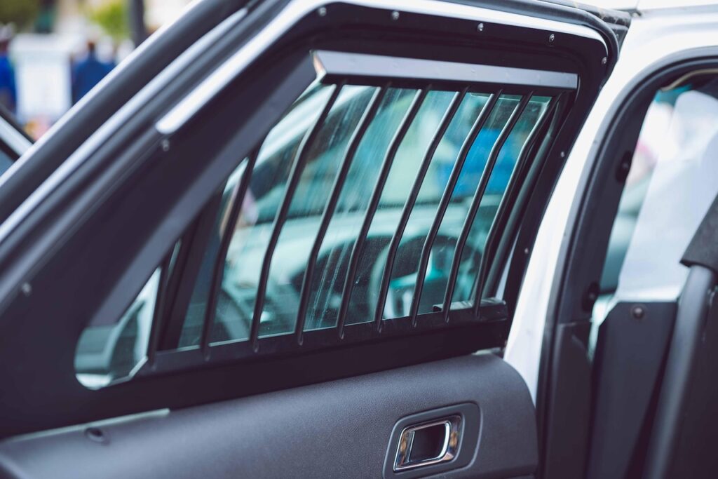 police, car wallpapers, door, bars, cops, car, inside, open, close-up, blue police, blue door