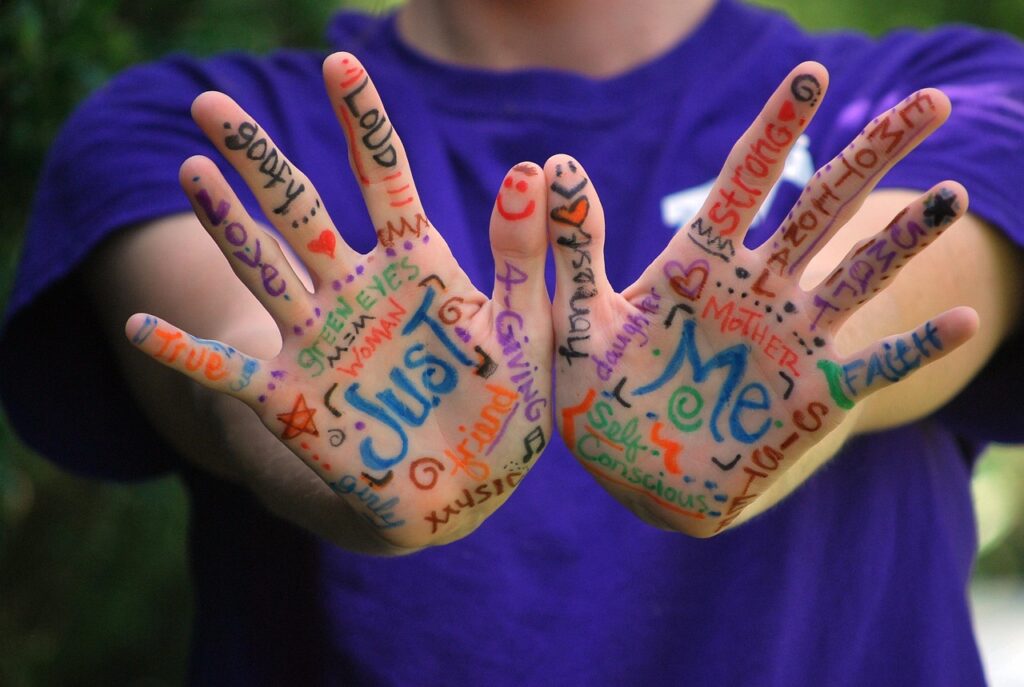 hands, words, meaning, fingers, colorful, markers, palm, painted, emotions, body, expression, hands, words, words, words, words, words, emotions, emotions, body