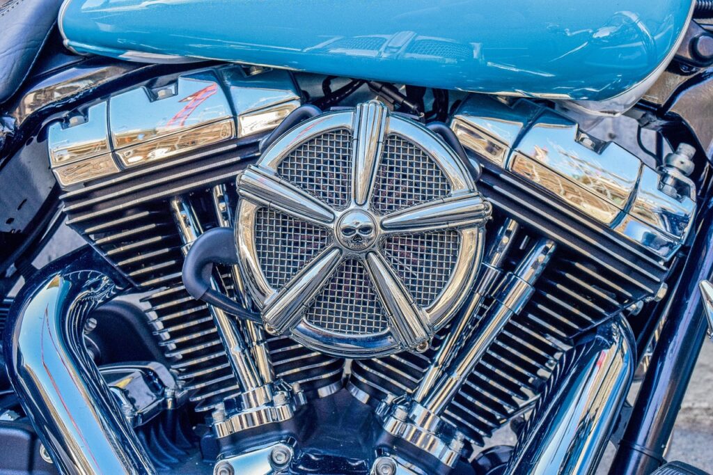 engine, block, vehicle, glittering, machine, chrome, metal, cylinder, technology, classic, motorcycle, skull and crossbones, cult, harley, davidson, shine, head, symbol, design