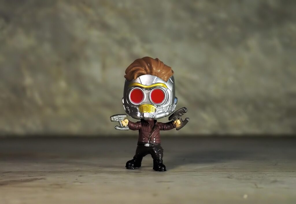 star-lord peter jason quill, marvel, comic, video, film, fictional, character, series, toy, figurine, small, cute, funny, children, play, young, star, lord, peter, jason, quill, marvel, marvel, marvel, marvel, marvel, jason