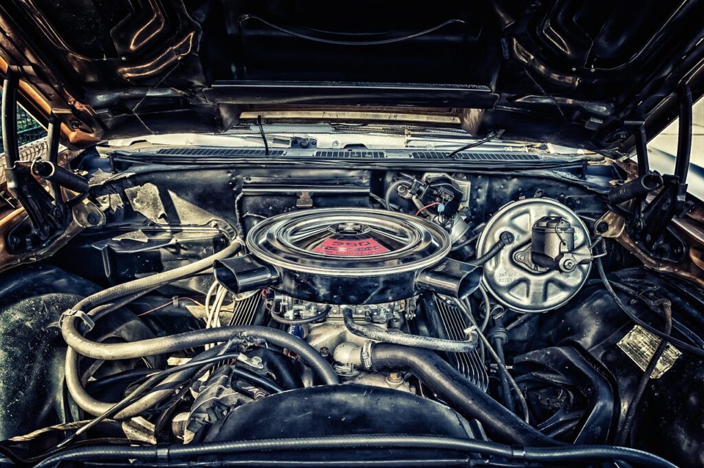 engine, air filter, engine compartment, car, antique car, technology, car wallpapers, metallic, american, classic, machine, automobile, old, chevrolet, chevrolet malibu, auto parts
