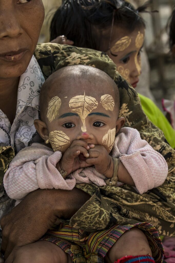 myanmar, burma, face paint, myanmar, myanmar, myanmar, myanmar, myanmar, burma, burma, face paint
