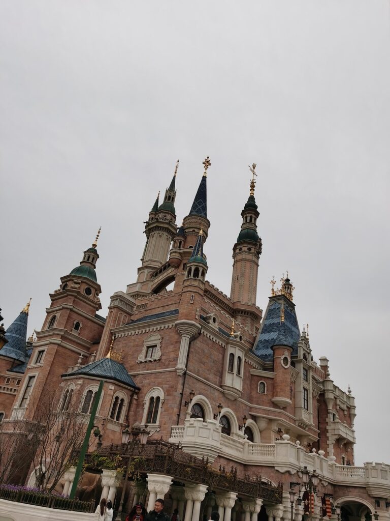 disney, castle, shanghai, travel