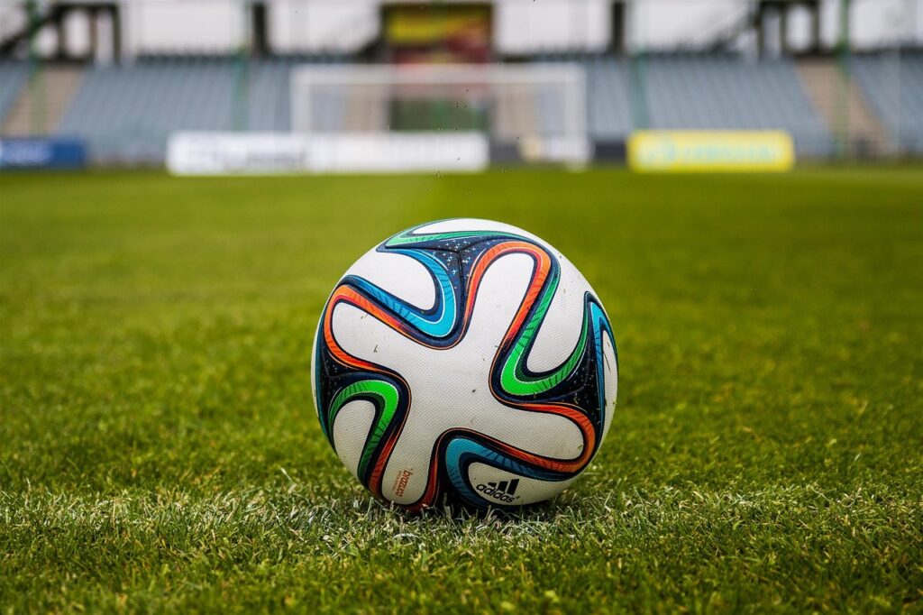 ball, grass, soccer, football, soccer ball, nature, sport, game, play, football field, stadium, football stadium, ball game
