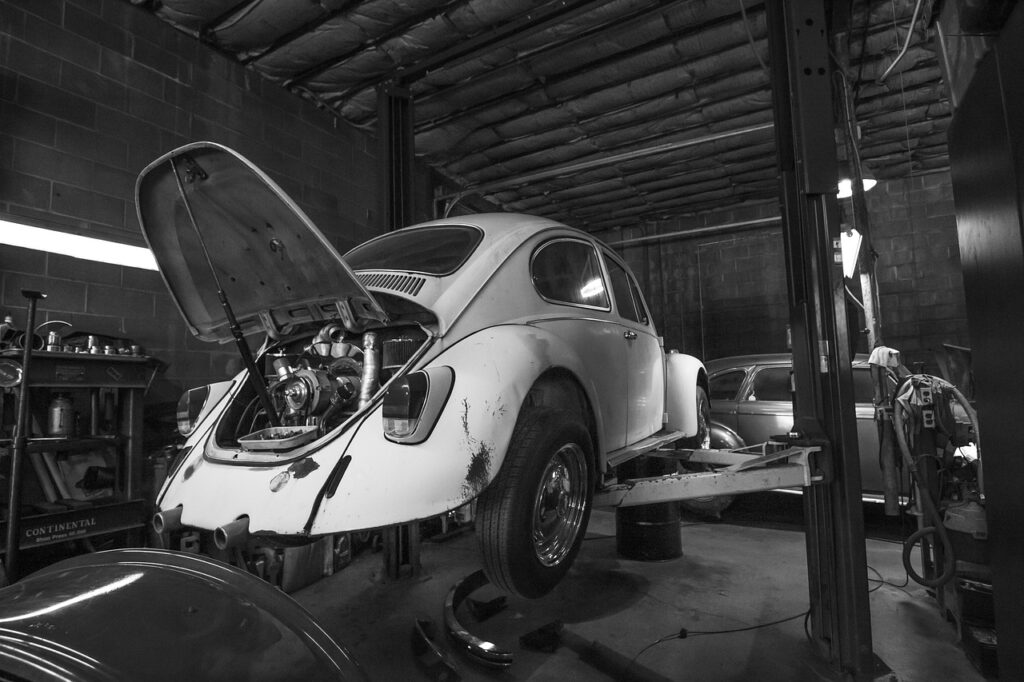 beetle, vw, bug, retro, vintage, classic, auto, repair, mechanic, volkswagen, car, car wallpapers, garage