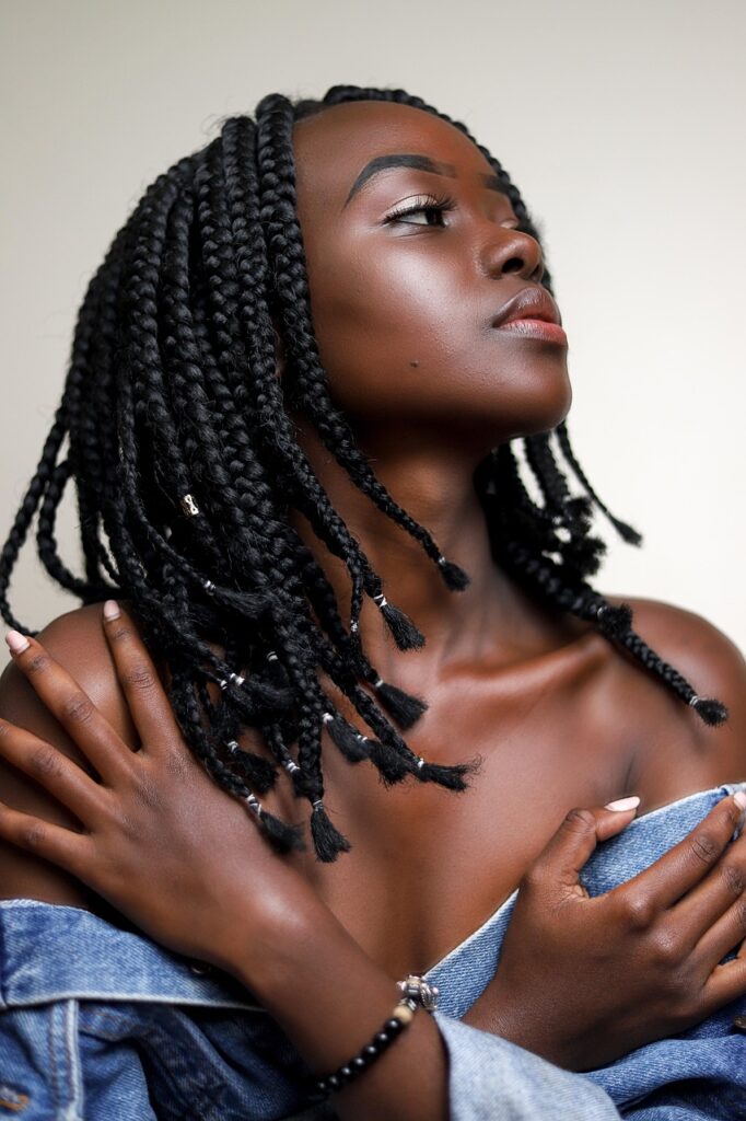 woman, beauty, portrait, hairstyle, braids, braided hair, model, fashion, girl, female, young woman, beautiful, pretty, attractive, black, braids, braids, braids, braids, braids, braided hair