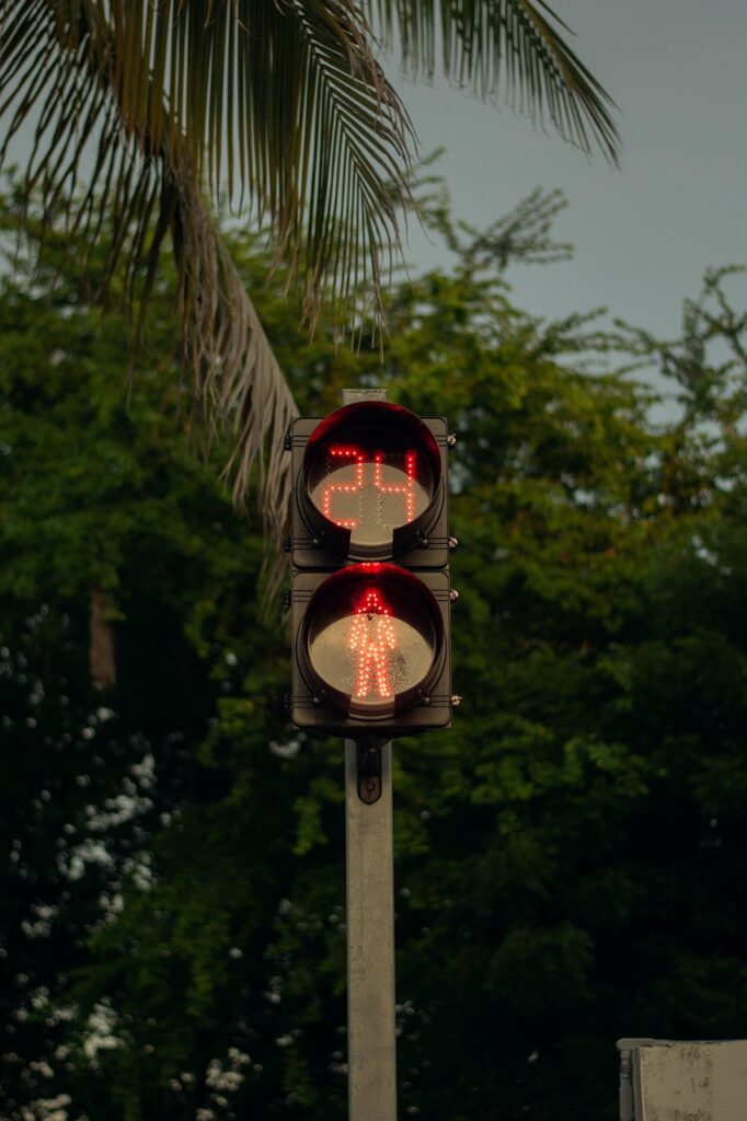 traffic light, urban, city, pause, crossing