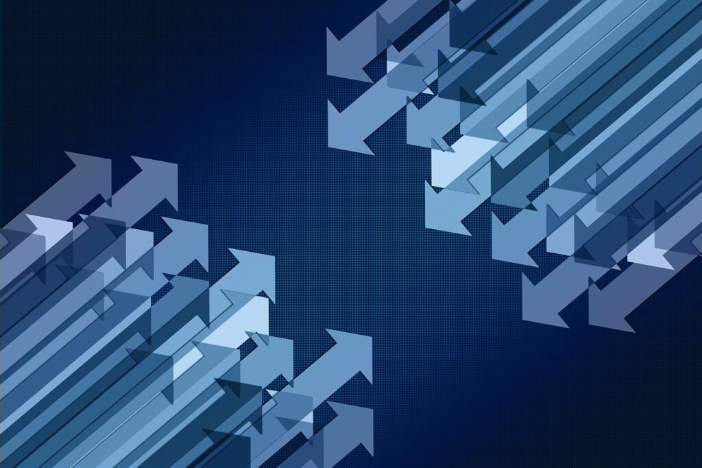 arrows, success, direction, goal, vision, marketing, strategy, startup, social media, online, business, business world, company, management, analyze, idea, market, analysis, growth, method, design, confrontation, tiktok, confront