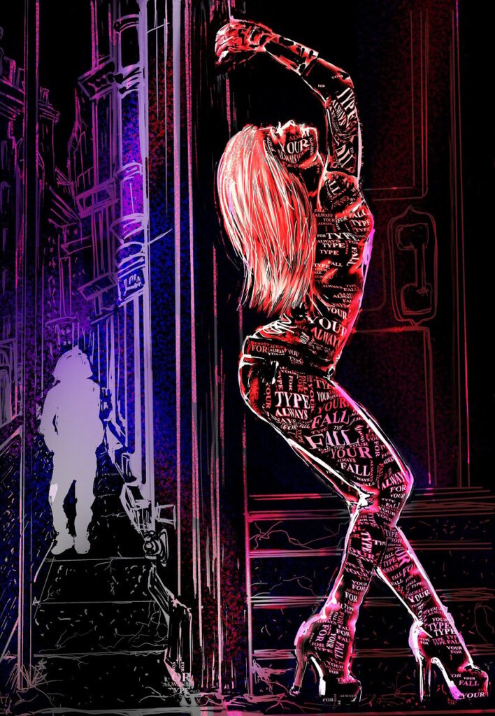 separation, breakup, lyrics, typography, female, silhouette, city, urban, cyberpunk, romantic, love, couple, single, sadness, regret, empathy, distraught, woman, words, heels, colorful, defeat, stripper, jealous, emotion, breakup, cyberpunk, cyberpunk, stripper, stripper, stripper, stripper, stripper, jealous