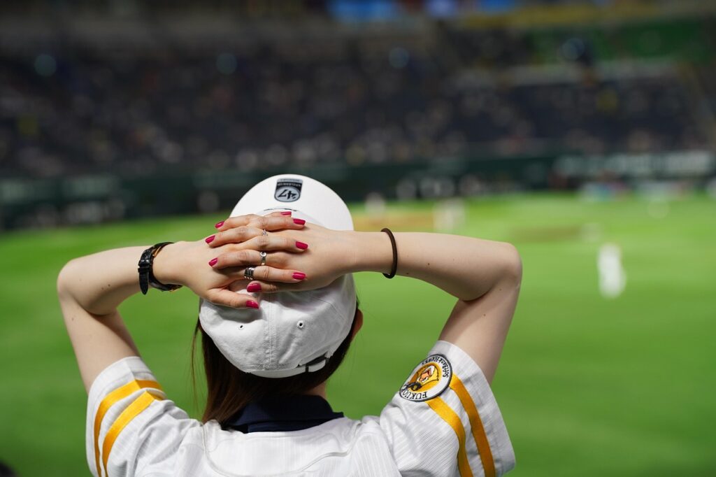 baseball, ballpark, cap, sports, hawks, support