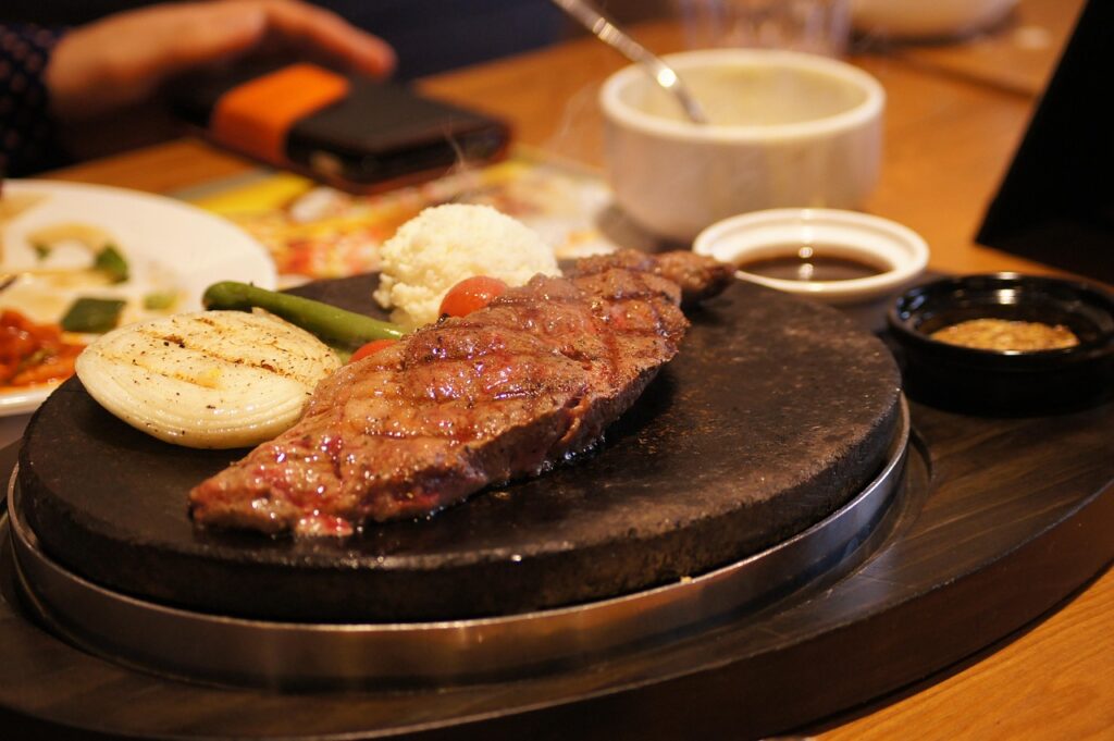 steak, beef, food, dish, meat, restaurant, savory
