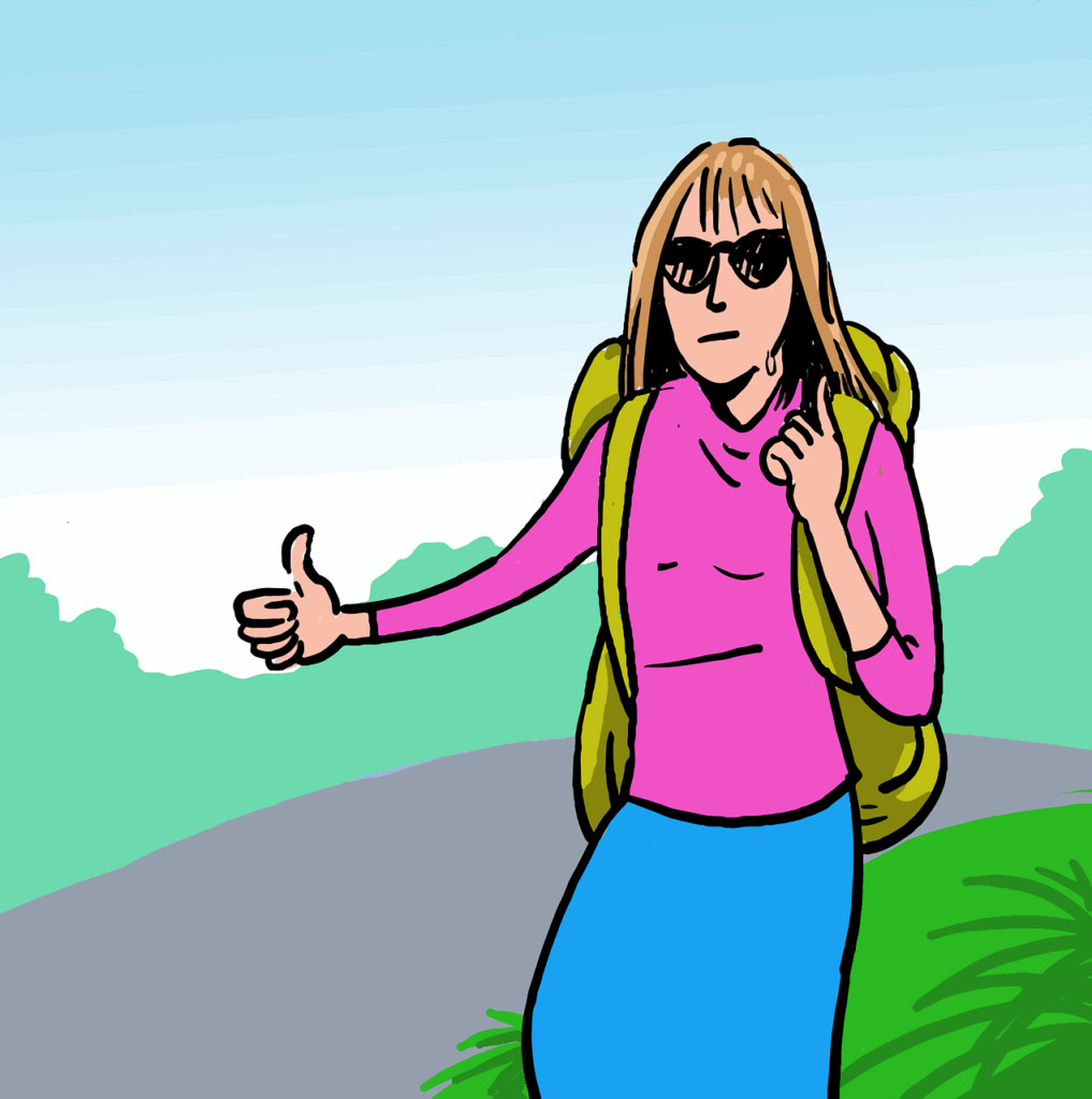 hitchhiker, woman, hitchhiking, travel, journey, lifestyle, tourism, traveler, luggage, baggage, adventure, drawing, doodles, hitchhiker, hitchhiker, hitchhiker, hitchhiker, hitchhiker, hitchhiking, hitchhiking, travel, travel, baggage