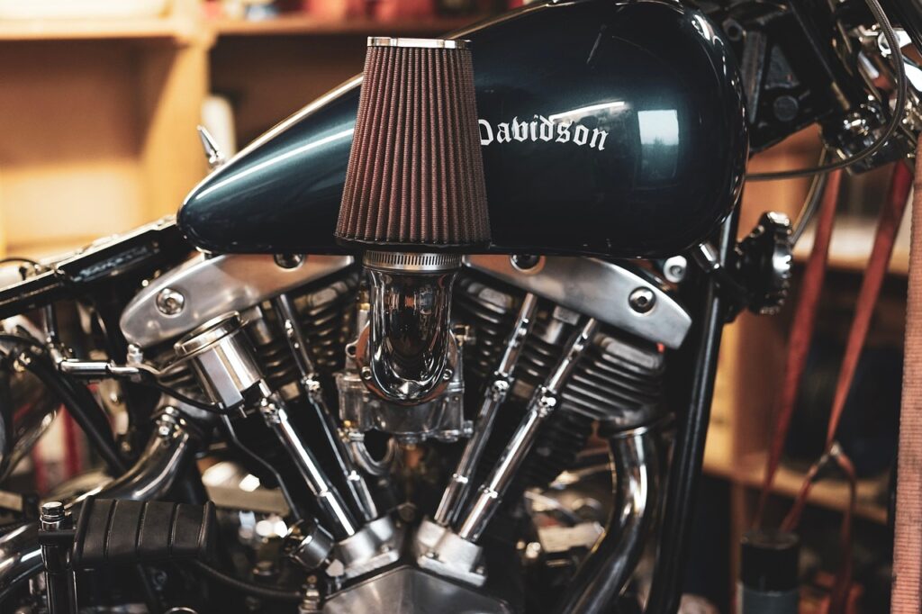 motorcycle, harley davidson, harley, engine, bike, biking, air filter, v, biker