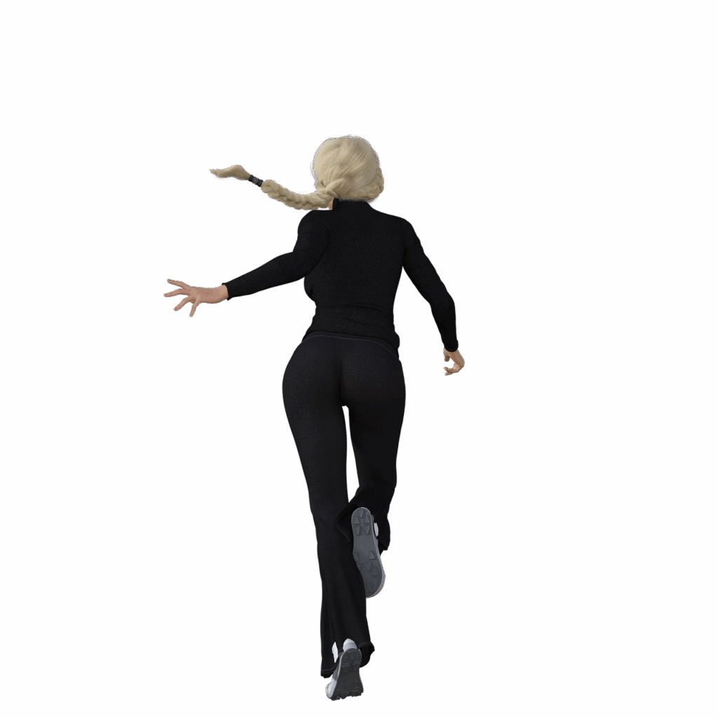 girl, running, blonde, escape, escape, escape, escape, escape, escape