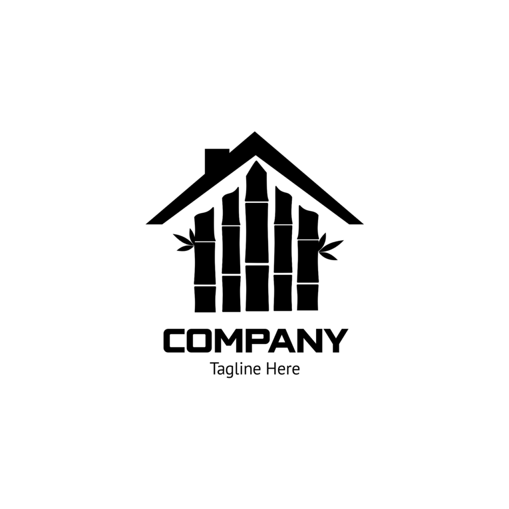 company, company logo, logo design, business logo, bamboo, cabin logo, cabin, nature, forest, clip art