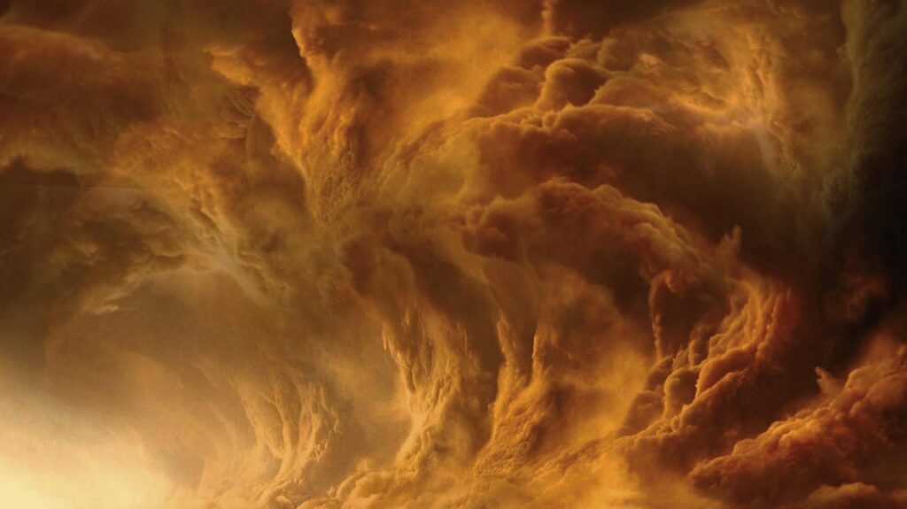 sandstorm, desert, sand, storm, egypt, sahara, dunes, phenomenon, fantasy art, sci-fi, nature, clouds, weather