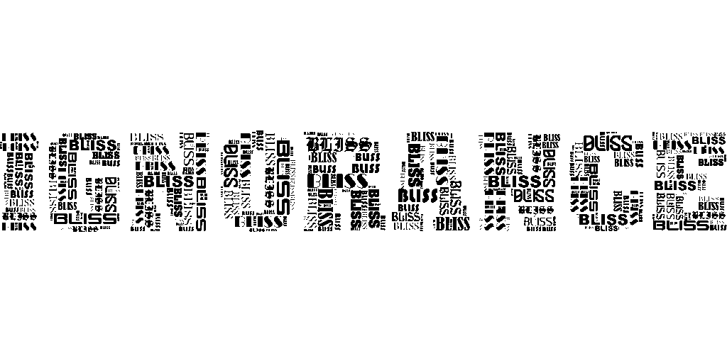 bliss, ignorance, typography, philosophy, knowledge, wisdom, joy, happiness, ecstasy, blind, stupidity, apathy, cutout