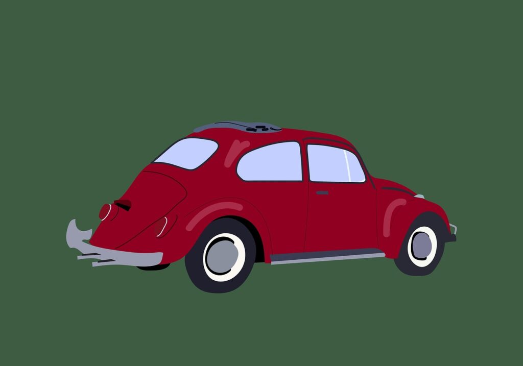 beetle, volkswagen, car, old, vintage, red car, mobile, transport, drawing, background, background, background, background, background, background