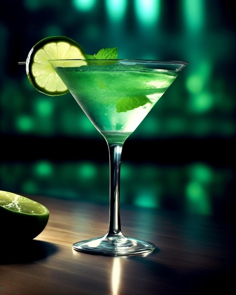 cocktail, drink, martini, glass, alcohol, beverage, lime, cold, vodka, party, bar, liquor, alcoholic, refreshment, martini, martini, martini, martini, martini