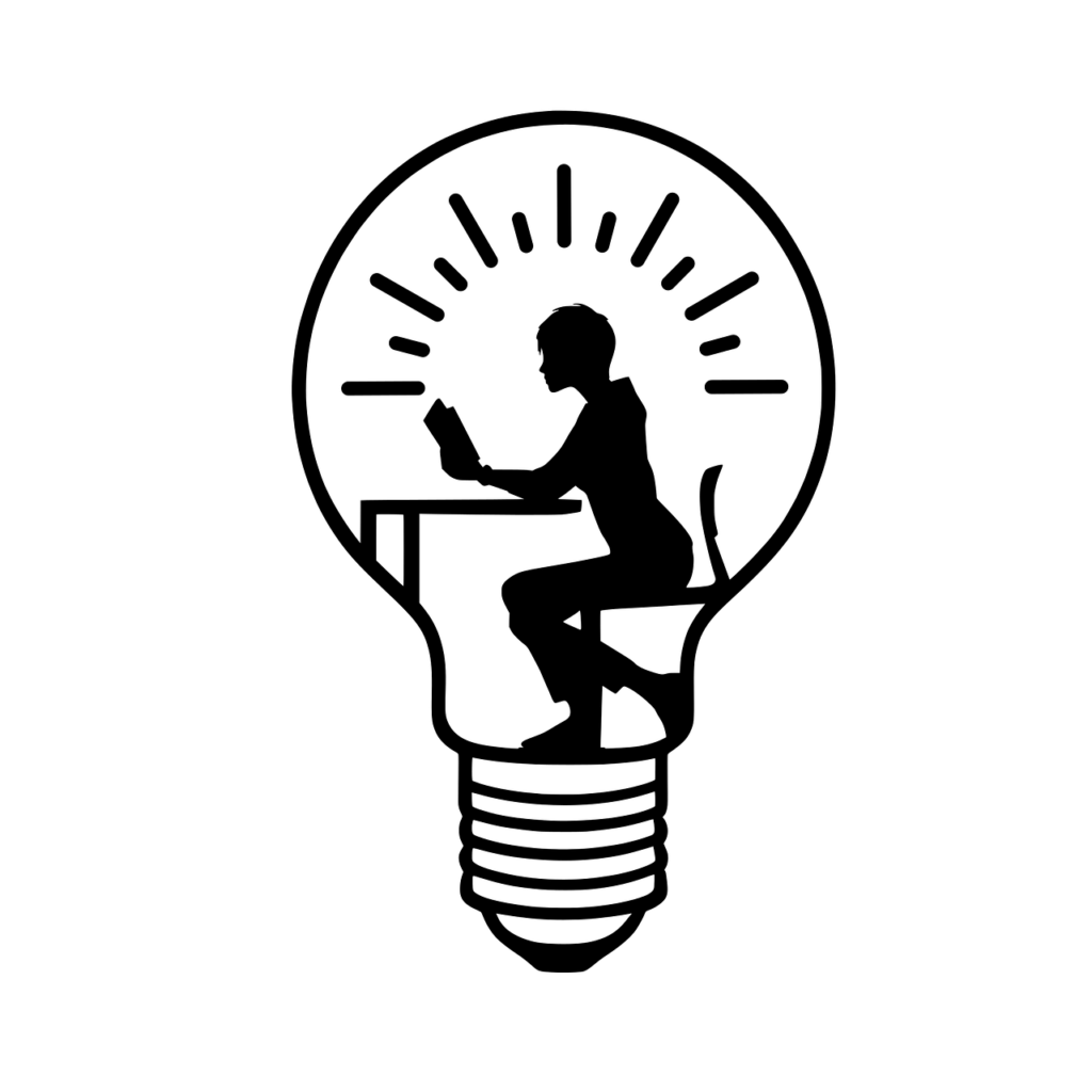 light bulb, learning, education, motivation, inspiration, reading, woman, silhouette, logo, icon, information, library, study, research, knowledge, literature, learning, learning, learning, learning, learning, logo, research