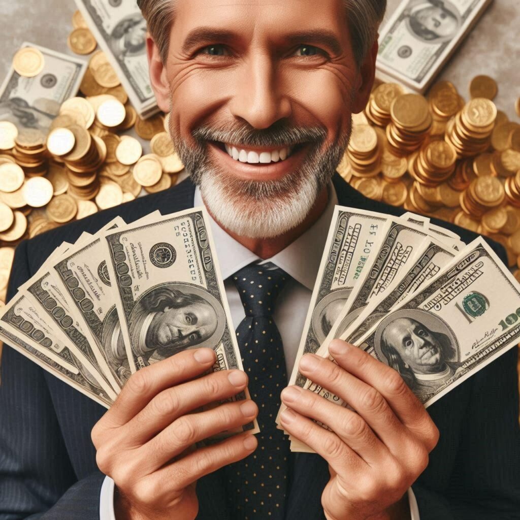 ai generated, man, millionaire, money, multimillionaire, rich, power