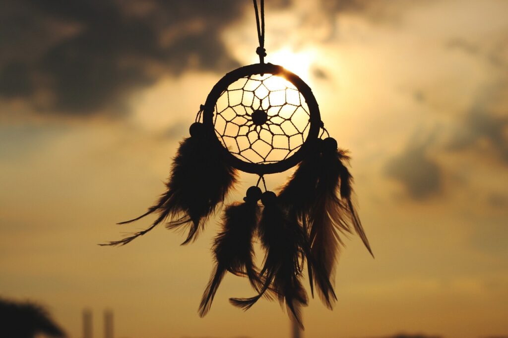 dream catcher, culture, indian, dream, sun, tradition, nature, belief, blur