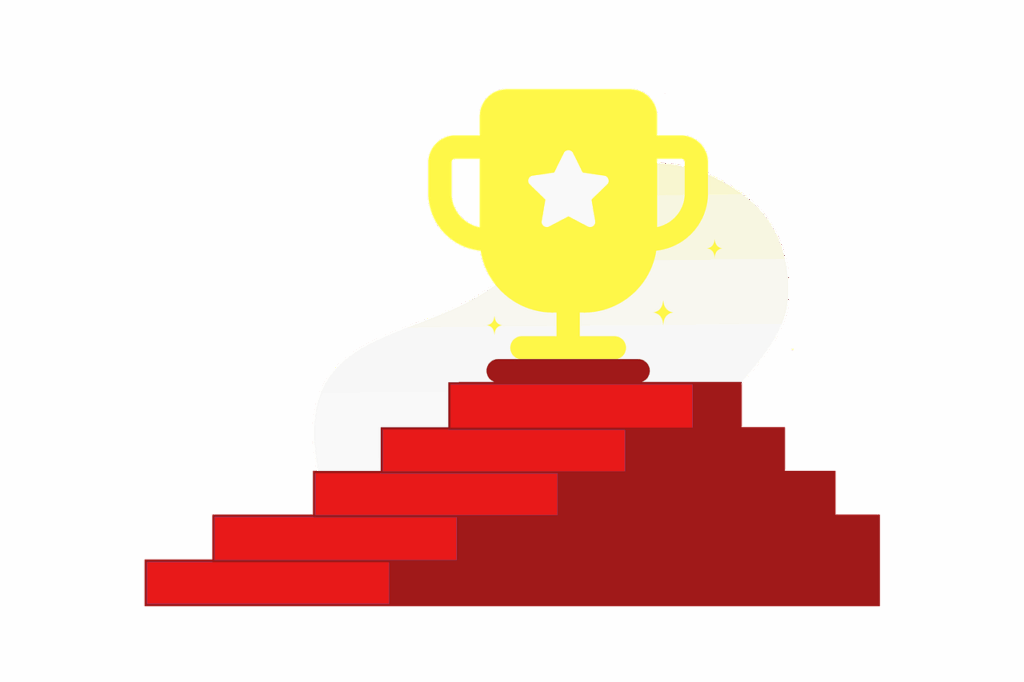 success, award, symbol, trophy, icon, winner, prize, victory, achievement, win, reward, champion, gold, competition, celebration, honor, podium, cartoon, cutout, steps, stairs