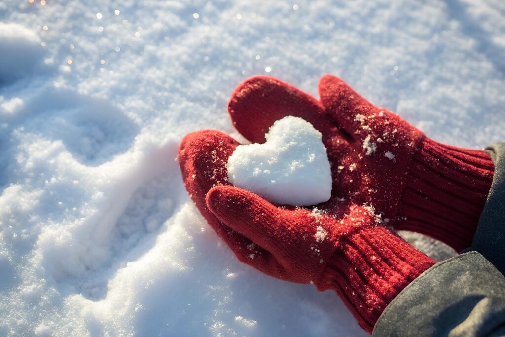 ai generated, love, heart, snow, winter, heart in snow, red gloves, winter love, hands in snow, love in winter, snowy heart shape, winter romance, cozy gloves, heartwarming winter, snow art, seasonal love, red glove heart, snow-covered romance, wintry love, gloves and snow, snowy love concept, nature, red glove winter art, love gesture, romantic snowy day, gloves