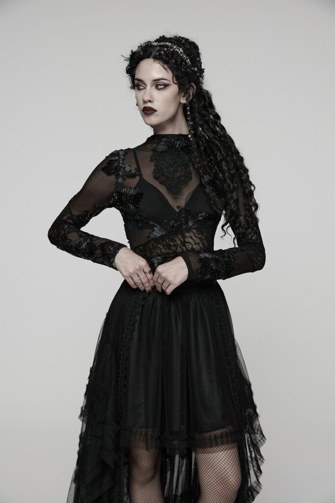 model, rock, punk, goth aesthetic, goth, gothic, fashion, steampunk, dark style, victorian goth, adventure, fantasy, halloween
