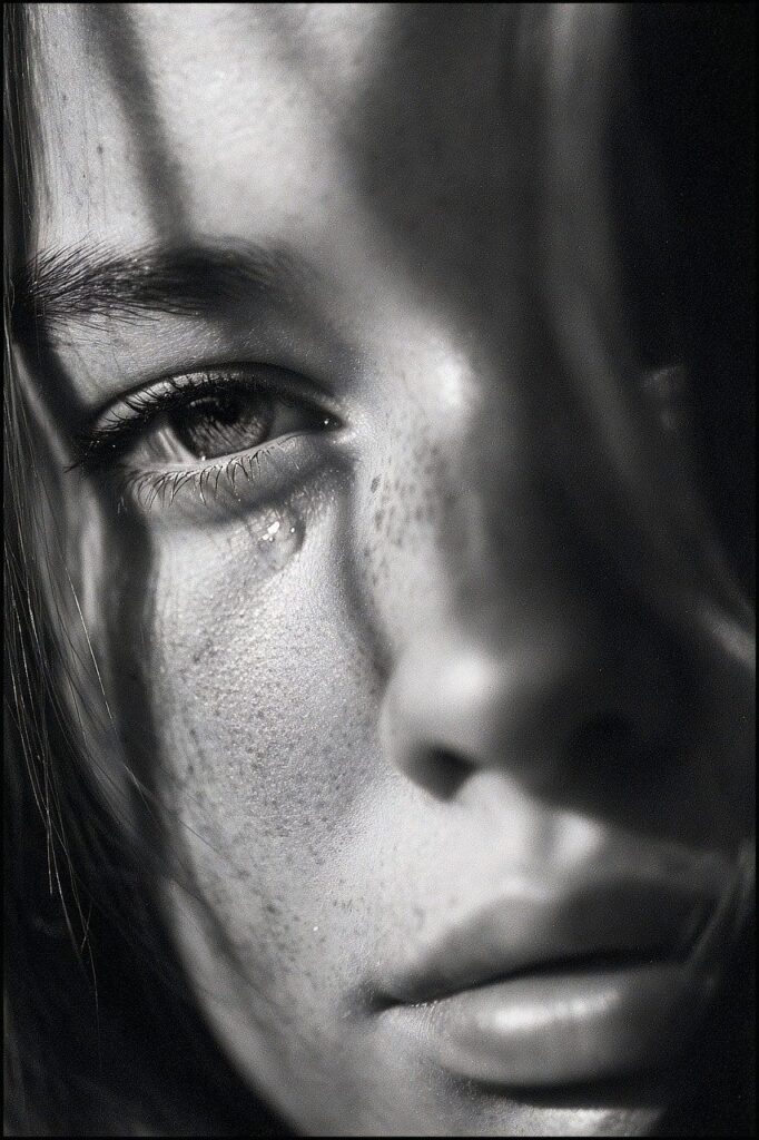 girl, face, cry, crying