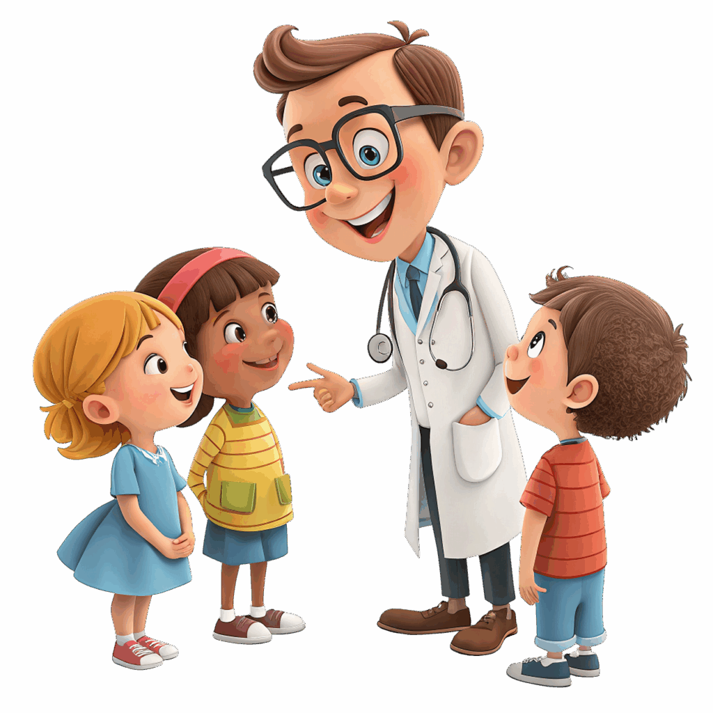 pediatrician, medical, the medicine, health care, doctor, health, care, treatment, baby, inspection, ai generated