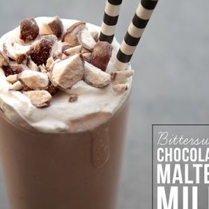 Bittersweet Chocolate Malted Milkshakes recipes