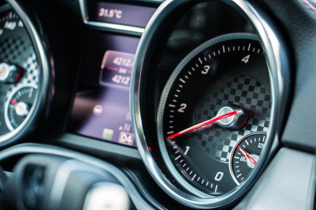 speedometer, car, automobile, mercedes-benz, automotive, car wallpapers, driving, modern, luxury, vehicle, gle coupe, interior, blue car, blue interior