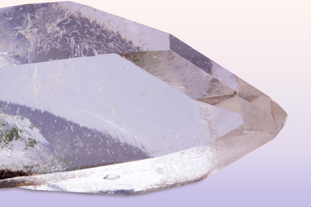 pure quartz, rock crystal, mineral, trigonal, prism surfaces, silicon dioxide, transparent, clear, reflexes, rock crystal, mineral, mineral, mineral, mineral, mineral, silicon dioxide, silicon dioxide, silicon dioxide, transparent, clear