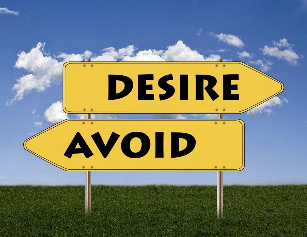 signs, desire, avoid, positive, negative, opposites, duality, contrast, meditation, yearning, craving, wanting, needing, longing, aversion, dislike, disgust, displeasure, discomfort, nature, comfort, grass, divergence, split, choice, ego, choosing, problem, decision, strategy, preference