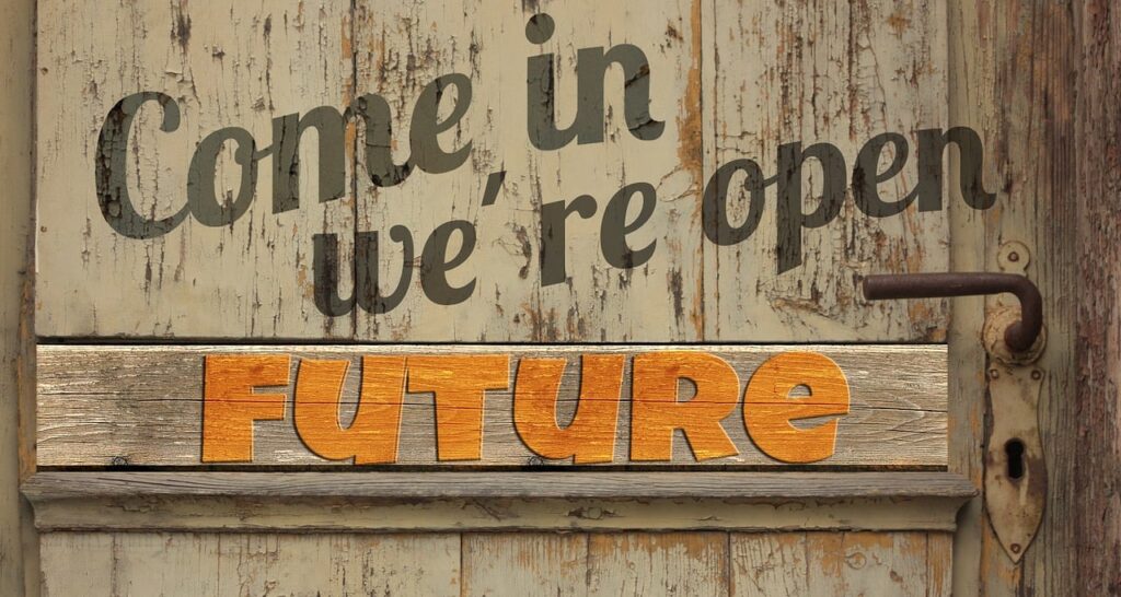 door, future, to open, old, wood, boards, door handle, future-oriented, innovative, perspective, overview, overlook, outlook, future, future, future, future, future