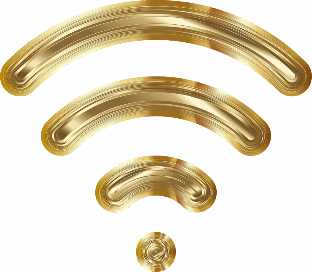 wireless, wi-fi, wifi, communication, nature, networking, computer, digital, internet, signal, icon, gold, colorful, prismatic, chromatic, rainbow, art
