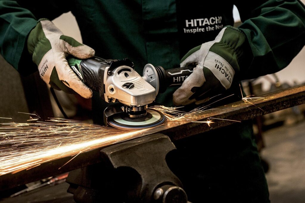 grinder, hitachi, power tool, flexible, grind, building, worksite, processing, metal, grinder, grinder, grinder, grinder, grinder, power tool, power tool, power tool, power tool