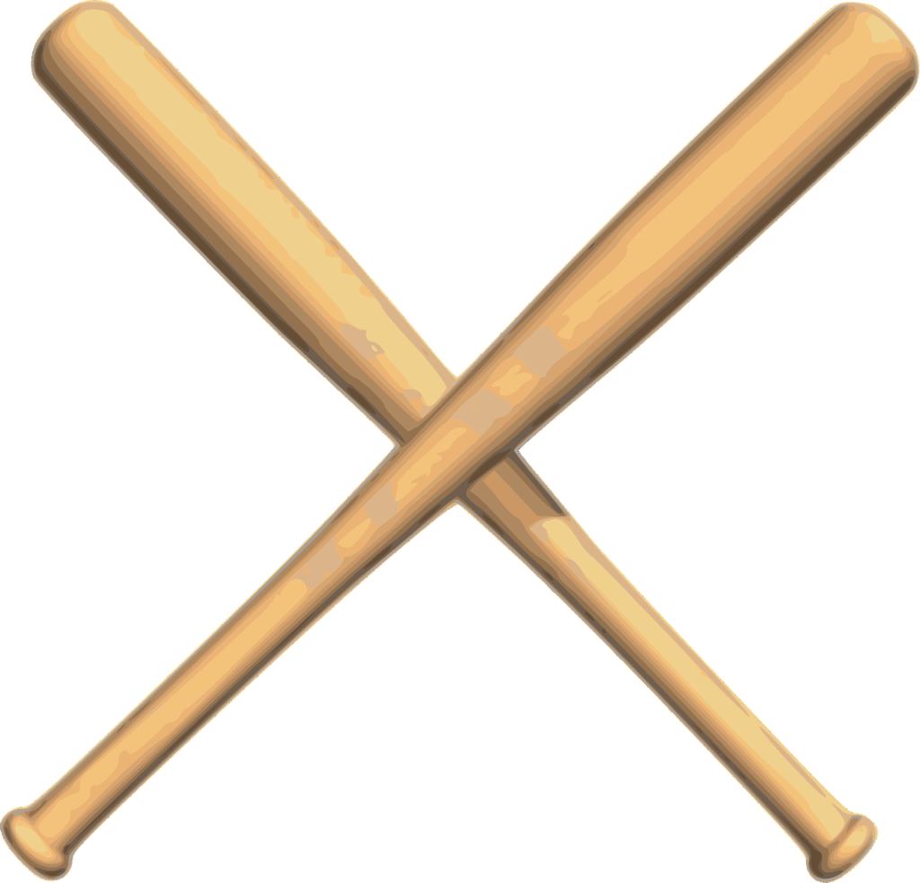 baseball, bats, crossed, wood, play, baseball, baseball, baseball, baseball, baseball