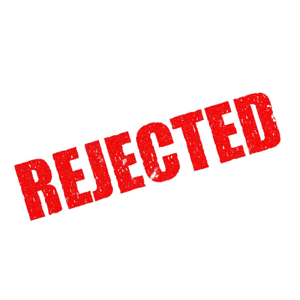 stamp, rejected, document, reject, rejection, decline, application, refuse, failure, rejected, rejected, rejected, rejected, rejected, reject, reject, rejection, rejection, rejection