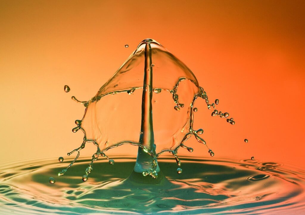 drops, water, nature, fluid, liquid, waterdrop, jumping up drop, water feature, to dye, waves